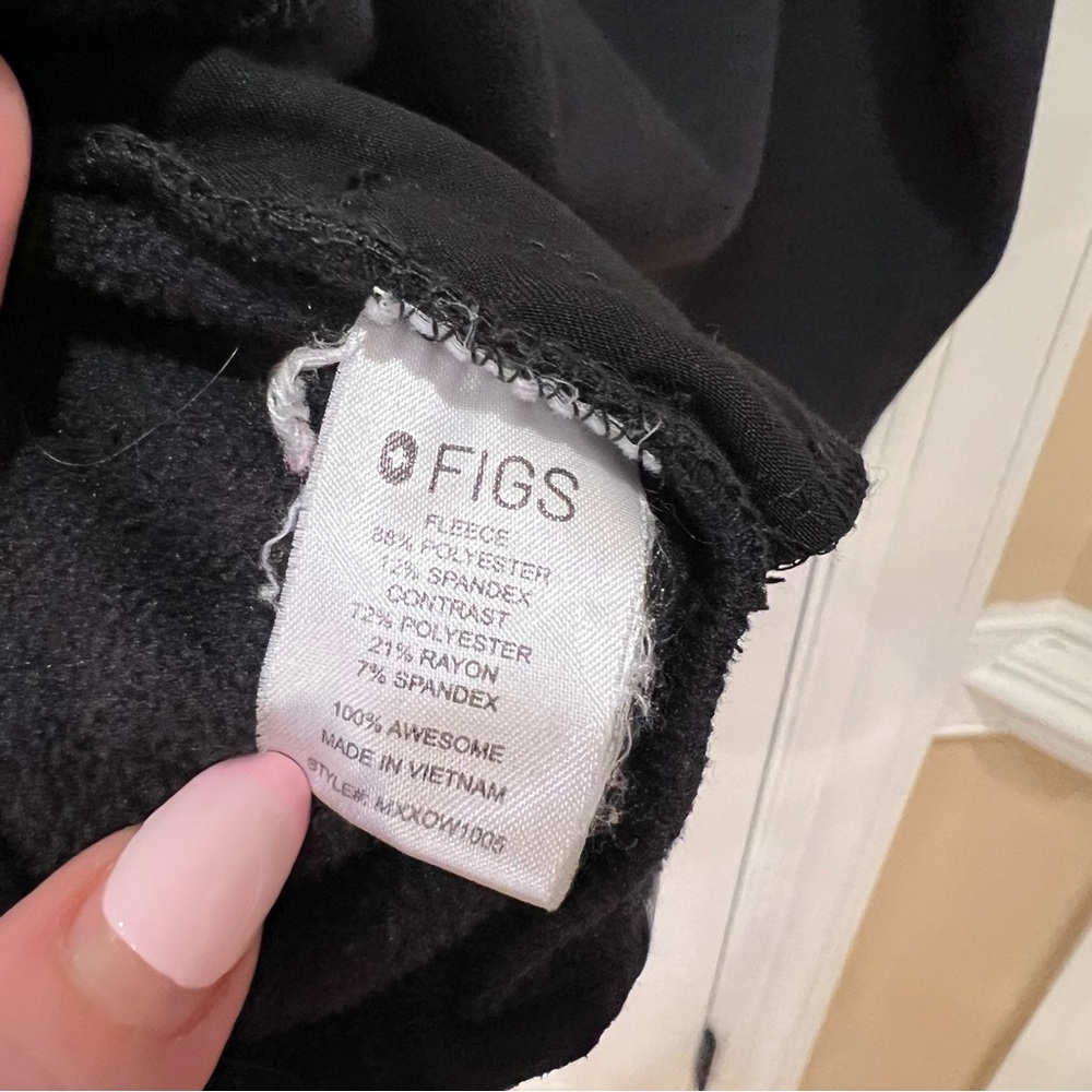 Figs On Shift Fleece Jacket Black Men’s Medium Full Zip - Picture 6 of 6
